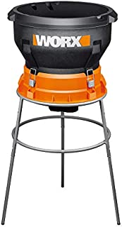 WORX WG430 13 Amp Foldable Bladeless Electric Leaf Mulcher, Red