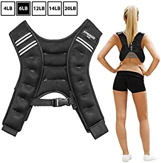 Synergee Weighted Vest Infinity Vest Workout Equipment - Body Cardio Walking or Running Vest - 6lbs