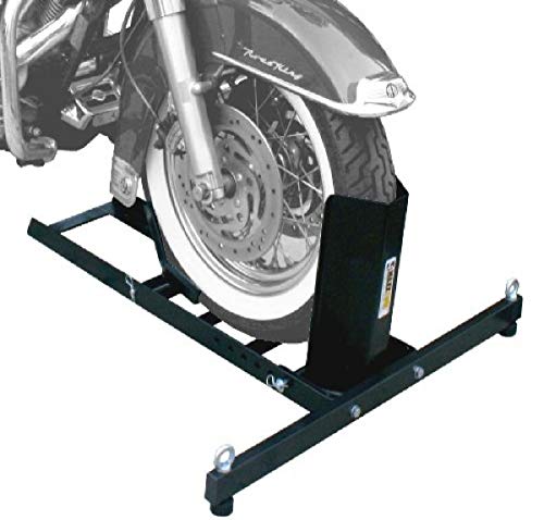 MaxxHaul 70271 Adjustable Motorcycle Wheel Chock Stand Heavy Duty 1800lb Weight Capacity