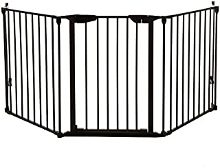 Dreambaby Newport Adapta Baby Gate - Use at Top or Bottom of Stairs - for Straight, Angled or Irregular Shaped Openings (Black)