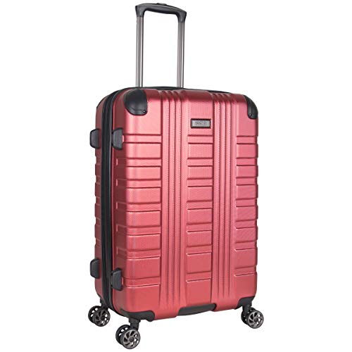 Kenneth Cole Reaction Scott's Corner Hardside Expandable 8-Wheel Spinner TSA Lock Travel Suitcase, Red