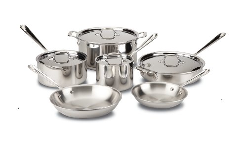 All-Clad D3 Stainless Cookware Set, 10-Piece - 8400000962