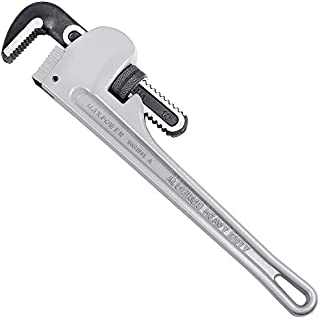 MAXPOWER 14-Inch Heavy Duty Aluminum Straight Pipe Wrench 14-Inch Plumbing Wrench