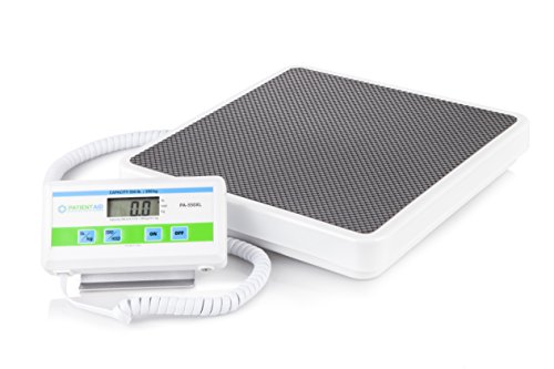 Patient Aid Medical Floor Scale - Portable - Digital Easy Read - High Capacity - Heavy Duty - Home, Hospital & Physician Use - Pound & Kilogram Settings - 12