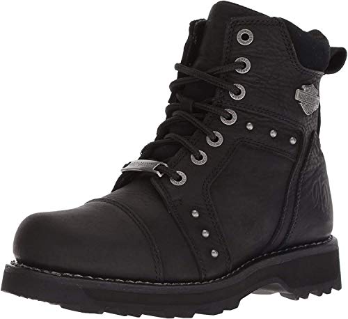 HARLEY-DAVIDSON FOOTWEAR Women's Oakleigh Motorcycle Boot, Black, 09.0 Medium US