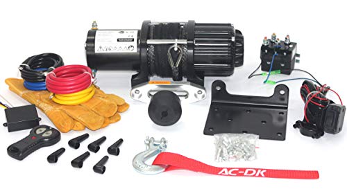 AC-DK 12V 4500lb ATV Winch UTV Winch Electric Winch Set