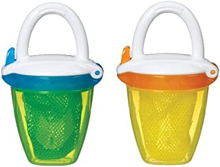 Munchkin Deluxe Fresh Food Feeder, Yellow/Green, 2 Count