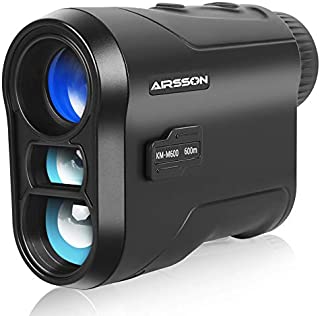 AIRSSON Golf Rangefinder Laser: 650 Yards Range Finder with Slope, 6X Magnification Rechargeable Pinseeker Distance Rangefinder for Hunting & Golfing