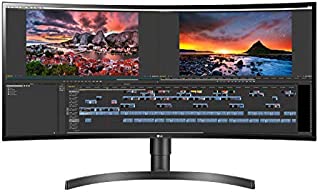 LG 34WN80C-B 34 inch 21:9 Curved UltraWide WQHD IPS Monitor with USB Type-C Connectivity sRGB 99% Color Gamut and HDR10 Compatibility, Black (2019)