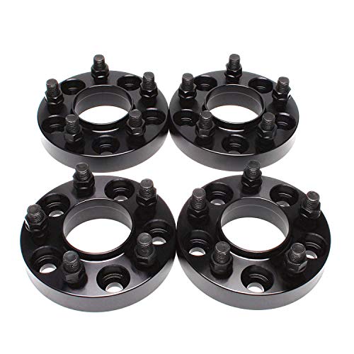 ZY Wheel 4PCS 5X4.5 Wheel Spacers 25mm 1 inch 5x114.3 Hubcentric Wheel Adapters 70.5mm Hub Bore 14x1.5 Studs for 2015 2016 2017 2018 2019 2020 Ford Mustang