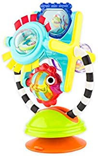 Sassy Fishy Fascination Station 2-in-1 Suction Cup High Chair Toy | Developmental Tray Toy for Early Learning | for Ages 6 Months and Up