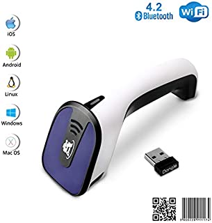 ScanAvenger Portable Wireless Bluetooth Barcode Scanner: 3-in-1 Hand Scanners - Cordless, Rechargeable 1D and 2D Scan Gun for Inventory Management - Wireless, Handheld, USB Bar Code/QR Code Reader