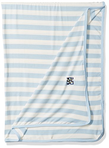 KicKee Pants Print Swaddling Blanket (One Size, Pond Stripe)