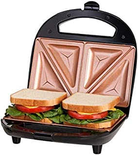 Gotham Steel Sandwich Maker, Toaster and Electric Panini Grill with Ultra Nonstick Copper Surface - Makes 2 Sandwiches in Minutes with Virtually No Clean Up, with Easy Cut Edges and Indicator Lights