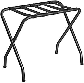 SONGMICS Metal Folding Luggage Rack Black URLR64B