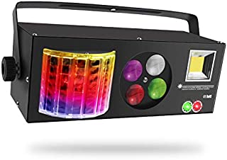 Stage Lights,SAITOR 4 in 1 Mixed Effect Sound Activated RGBW LED Pattern Lights Strobe Light By Remote and DMX Control for DJ Club Disco Party Wedding Birthday Christmas(Black)