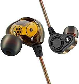 BYGZB Earphones Wired Noise Cancelling in Ear Headphones Earbud High Resolution Heavy Bass with Mic