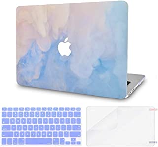 LuvCase 3 in 1 Laptop Case for MacBook Air 13 Inch (Touch ID) (2018-2020) A1932 Retina Display Hard Shell Cover, Keyboard Cover & Screen Protector (Blue Mist)