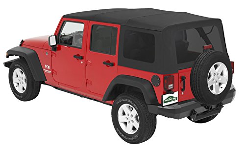 Pavement Ends by Bestop 51204-35 Black Diamond Replay Replacement Soft Top Tinted Windows; No Door Skins Included for 2010-2018 Jeep Wrangler Unlimited