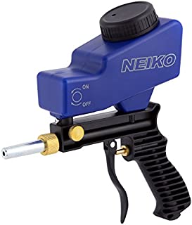 Neiko 30068A Abrasive Air Sand Blaster Handheld Gun | Replaceable Steel Nozzle | Various Media Compatible Gravity Feed Hopper