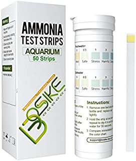 BOSIKE Aquarium Test Strips, Fish Tank/Freshwater/Saltwater/Pond Testing Kit for Variety of Water Parameters, Nitrate Nitrite Chlorine Carbonate Hardness and pH or Ammonia