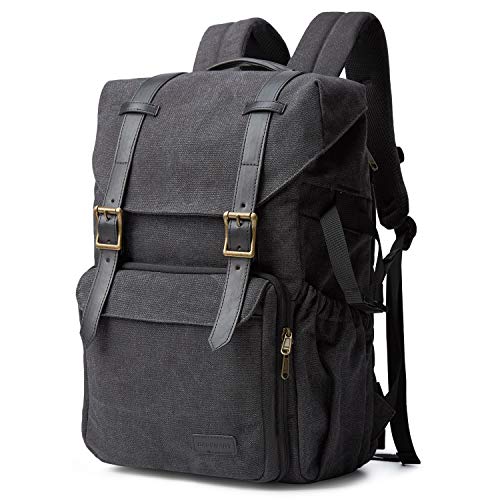 Camera Backpack, BAGSMART Camera Bag Anti-Theft DSLR SLR Canvas Backpack Fit up to 15