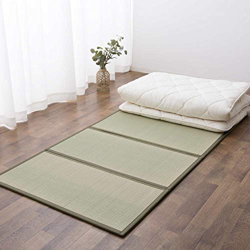 EMOOR Japanese Futon Mattress CLASSE and Foldable Tatami Mat (Igusa Mattress) Set, Twin Size (39x79in)