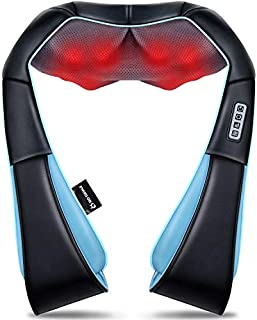 Shiatsu Back Shoulder and Neck Massager with Heat, Electric Deep Tissue 4D Kneading Massage for Shoulder, Back and Neck, Best Gifts for Women Men Mom Dad, FDA Approved