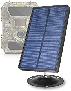 CREATIVE XP Trail Camera Solar Panel Kit - Waterproof 12V Solar Charger with 2400 mAh Rechargeable Lithium Battery - Outdoor Power System for All Hunting Cameras