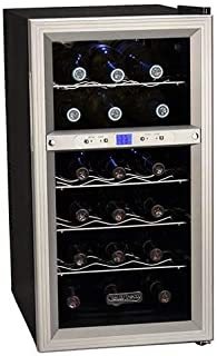 Koldfront TWR181ES 18 Bottle Dual Zone Freestanding Thermoelectric Wine Cooler