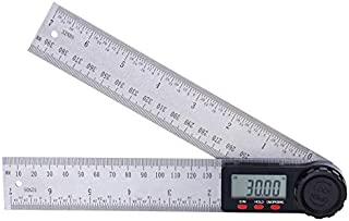 Suncala Digital Angle Finder Protractor with Zeroing and Locking Function, 7-Inch Stainless Steel Angle Finder Ruler