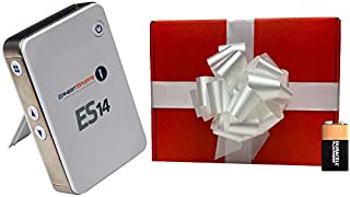 Ernest Sports ES14 (White) Golf Launch Monitor Gift Box Bundle | with Extra 9V Battery, Protective Sleeve | Club Speed, Launch Angle, Ball Speed