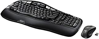 Logitech MK550 Wireless Wave Keyboard and Mouse Combo - Includes Keyboard and Mouse, Long Battery Life, Ergonomic Wave Design