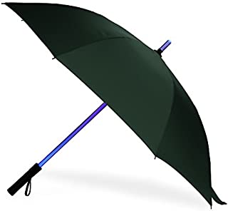 Lightsaber Umbrella - LED Laser Sword Golf Umbrellas with 7 Color Changing On the Shaft/Built in Torch at Bottom (Green)