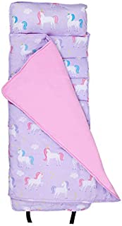 Wildkin Original Nap Mat with Pillow for Toddler Boys and Girls, Measures 50 x 20 x 1.5 Inches, Ideal for Daycare and Preschool, Mom's Choice Award Winner, BPA-Free, Olive Kids (Unicorn)