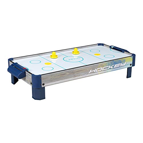 Air Hockey Tabletop Game Table for Kids | Lanos 40 Inch Electronic Air Hockey Game with Powerful Air Blower, 2 Paddles, and 2 Pucks | Electronic Ice Hockey Gifts, Kids Sports Air Hockey Game