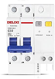 MADEYU Electrical Protection Household Leakage Switch 2P63A Leakage Protector 220v air Switch with Leakage Protection air Open Circuit Breaker Electric Shock Leakage 2P Leakage, 50A