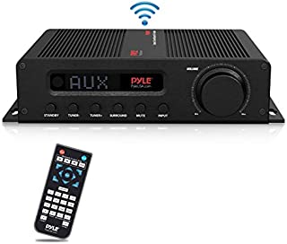 Wireless Bluetooth Home Audio Amplifier - 100W 5 Channel Home Theater Power Stereo Receiver, Surround Sound w/ HDMI, AUX, FM Antenna, Subwoofer Speaker Input, 12V Adapter - Pyle PFA540BT