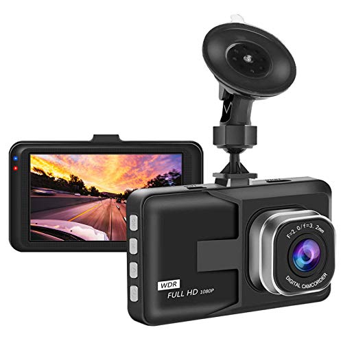 Aigoss Dash Camera for Cars Recorder, Video Dash Cam 3 Inch 1080P Full HD Wide Angle Driving Recorder with Night Vision WDR G-Sensor Parking Monitor Loop Recording Motion Detection