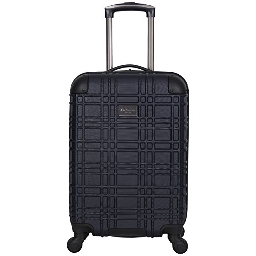 Ben Sherman Nottingham Lightweight Hardside 4-Wheel Spinner Travel Luggage, Navy, 20-inch Carry On