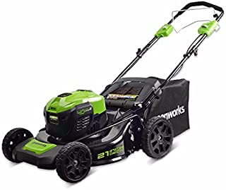 Greenworks 21-Inch 40V Self-Propelled Cordless Lawn Mower, Battery Not Included MO40L02