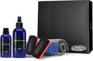 Color N Drive Deep Gloss 9H Car Ceramic Coating Paint Protection Kit, Automotive Polish For Color Protection Against Scratches, Stains, Chipping And UV Light, Vehicle Care Deep Gloss Shine Finish