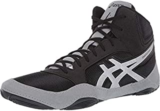 ASICS Unisex Snapdown 2 Wrestling Shoes, 12M, Black/Silver