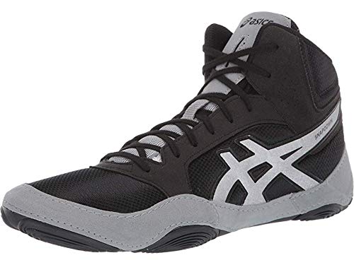 ASICS Unisex Snapdown 2 Wrestling Shoes, 12M, Black/Silver