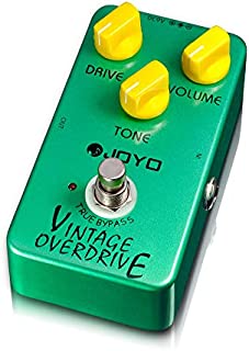 JOYO JF-01 Overdrive Effects Pedal, Vintage Overdrive Classic Tube Screamer Pedal for Electric Guitar Effect, True Bypass