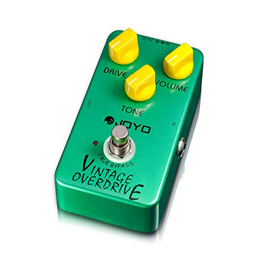 JOYO JF-01 Overdrive Effects Pedal, Vintage Overdrive Classic Tube Screamer Pedal for Electric Guitar Effect, True Bypass