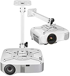 SIMBR Universal Projector Ceiling Mount or Height Adjustable Wall LCD/DLP Mount Bracket for Epson, Optoma, BenQ, Viewsonic Projectors, 25