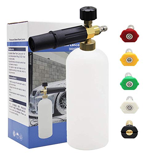 Twinkle Star Foam Cannon 1 L Bottle Snow Foam Lance With 1/4