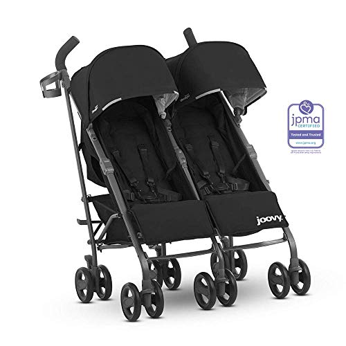 JOOVY Twin Groove Ultralight Umbrella Stroller, Black