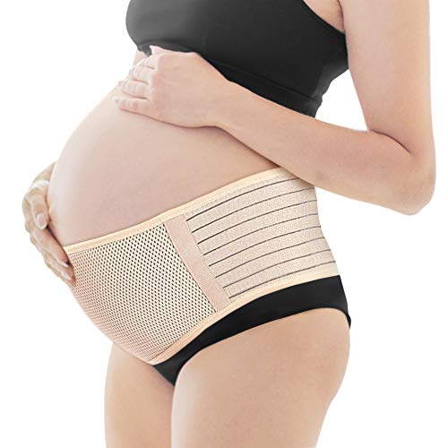 Maternity Belt,Lower Back and Pelvic Support - Belly Band for Pregnancy,Nude